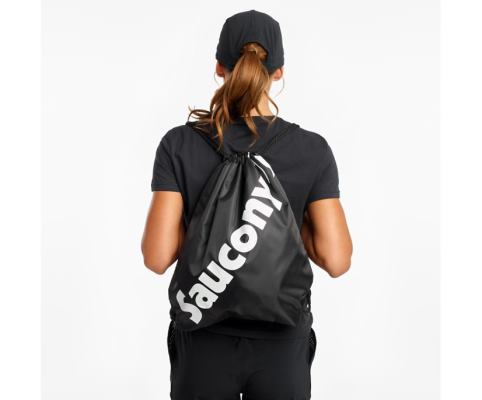 Saucony String Bag Erkek Çanta & Sırt Çantası Siyah | UQD8PLX