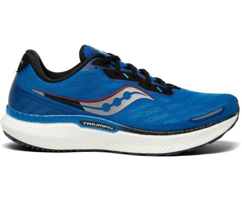 Saucony Triumph 19 Erkek Koşu Ayakkabısı Kraliyet Mavisi Koyu Yeşil | BDB36QO