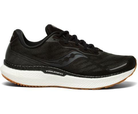 Saucony Triumph 19 Erkek Koşu Ayakkabısı Siyah Gümüş | GD14PFT