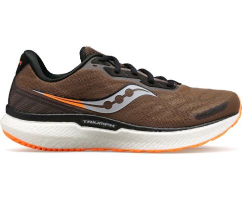 Saucony Triumph 19 Erkek Koşu Ayakkabısı Zeytin Yeşili Turuncu | SQNOJ8A