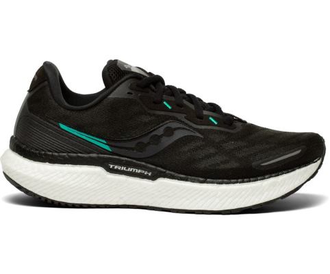 Saucony Triumph 19 Kadın Koşu Ayakkabısı Siyah Beyaz | 8XJFM6D