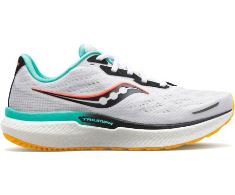 Saucony Triumph 19 Kadın Koşu Ayakkabısı Beyaz Turuncu | W7I6DJC